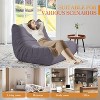 EROMMY Bean Bag Chair Togo Sofa, 28D Memory Foam, Easy Cleaning and Portable, Premium Faux Leather, Lightweight Floor Couch for Living Room, Bedroom - 4 of 4