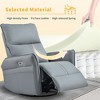 Okak Power Rocking Recliner Chair with Side Pocket 270° Swivel Electric Accent Chair Small Sofa for Living Room Bedroom Home Theater - 3 of 4