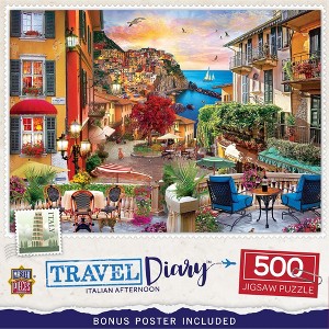 MasterPieces Italian Afternoon 500 Piece Jigsaw Puzzle Eco-Friendly Travel Diary Puzzles - 1 of 4