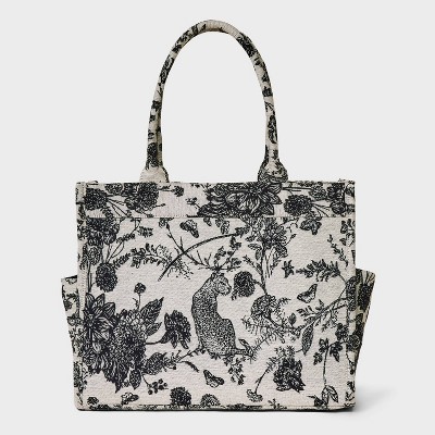 Jacquard Boxy Tote Handbag - A New Day™ : Target