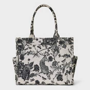 Jacquard Boxy Tote Handbag - A New Day™