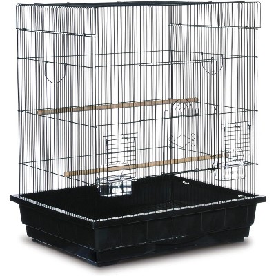 Prevue Pet Products Square Top Parakeet Cage, Black 25.0" L x 21.0" W x 29.5" H