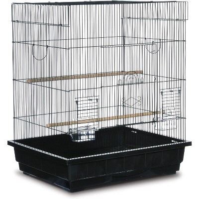 Prevue Pet Products Square Top Parakeet Cage, Black 25.0