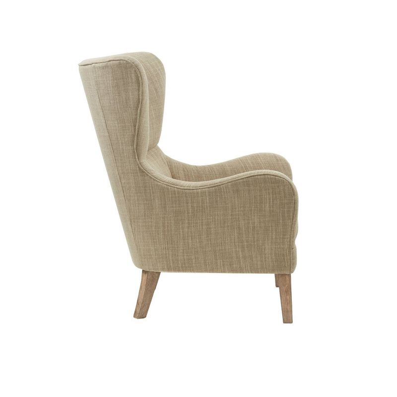 Aria Swoop Upholstered Wing Chair, 5 of 12
