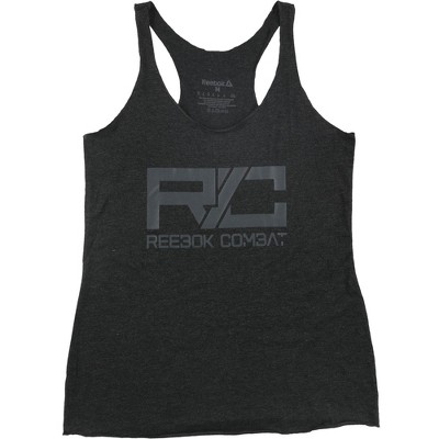 Reebok Womens Combat Racerback Tank Top, Black, Large