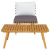 vidaXL 2 Piece Patio Lounge Set with Cushions Solid Acacia Wood - 3 of 4