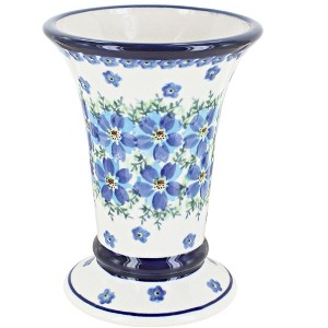 Blue Rose Polish Pottery 853 Zaklady Small Vase - 1 of 1