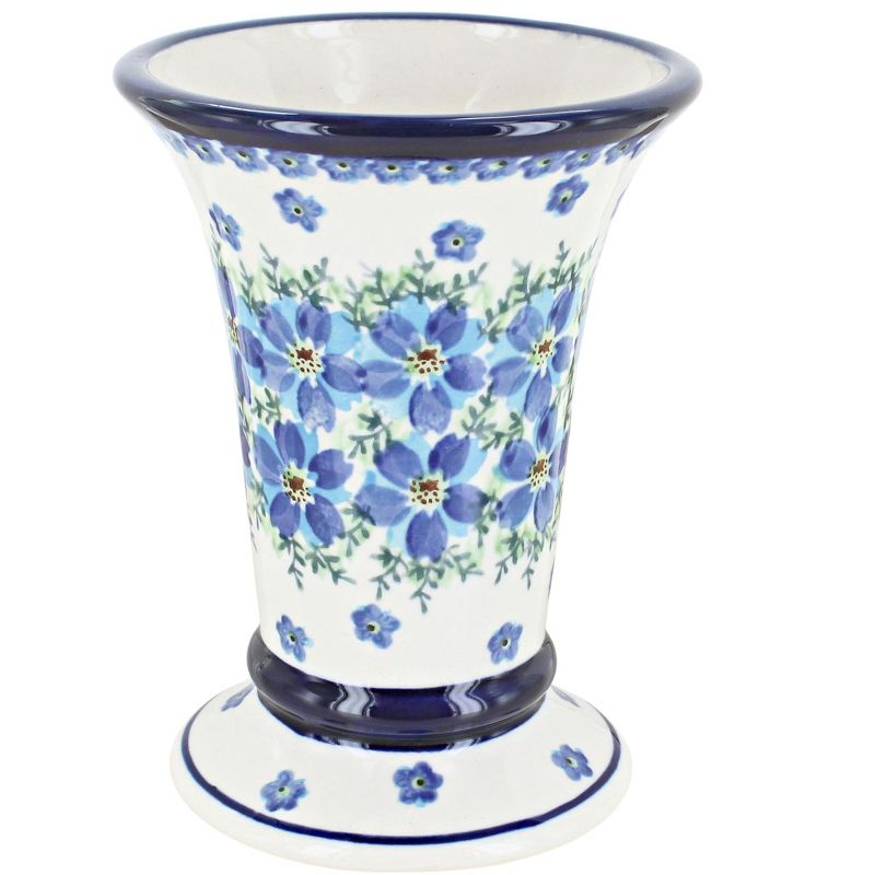 Blue Rose Polish Pottery 853 Zaklady Small Vase, 1 of 2