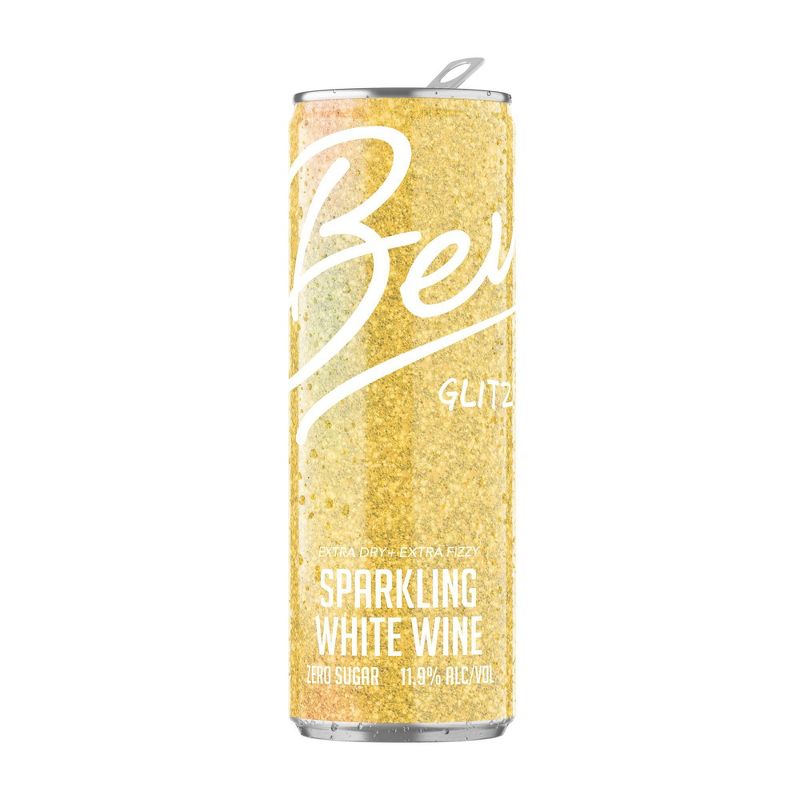 Bev Glitz White Wine Blend- 4pk/250ml Cans, 4 of 6