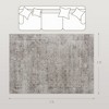 Machine Washable Area Rug Non-Slip Traditional Carpet for Living Room and Bedroom, Light Mixed Brown - 4 of 4
