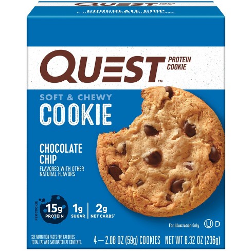 Quest Nutrition 15g Protein Cookie - Chocolate Chip Cookie - image 1 of 4