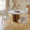Leticia Mid-century Modern Wingback Dining Chair with Solid Wood Legs Set of 4|ARTFUL LIVING DESIGN - 2 of 4