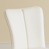 GlasFlength Accent Chairs Contemporary Minimalist Design Ergonomic Cushioned Seating Four Chairs For Living Spaces, White, 17.7"*17.3"*35" - 4 of 4