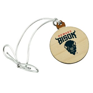 Howard University Bison Primary Logo Mini Small Tiny Wood Christmas Tree Holiday Ornament - 1 of 4