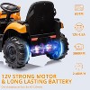 12V Licensed JCB Ride-On Excavator for Kids, 4-in-1 Electric Digger Toy with Remote Control, Front Loader, Shovel & Tent, Powered Ride-On Car - 3 of 4