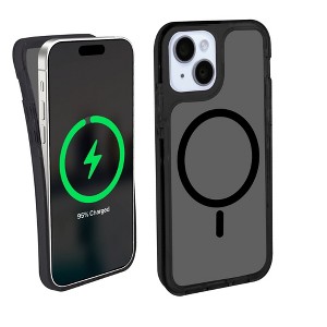 iHome Velo Magnetic Phone Case for iPhone 16e/16/15, Black - 1 of 4