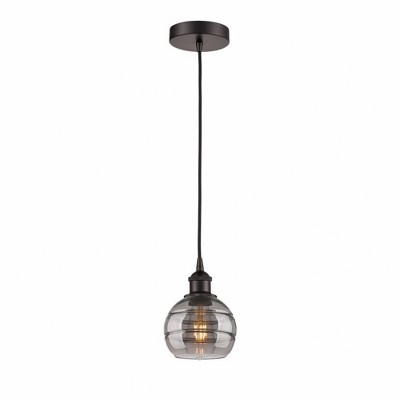 Rochester - 1 Light Cord Hung Mini Pendant In Industrial Style-7.88 Inches Tall and 5.88 Inches Wide