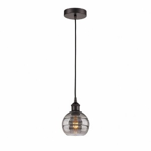 Rochester - 1 Light Cord Hung Mini Pendant In Industrial Style-7.88 Inches Tall and 5.88 Inches Wide - 1 of 1