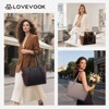 Laptop Tote Bag for Women With Large Cup Holder, Leather Work Tote Bag for Women - 2 of 4