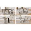 Dolonm Set of 2 Chenille Upholstered Dining Chair with Solid Wood Frame ,Geometric Backrest for Kitchen, Dining Room - 4 of 4
