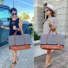21 Inch Weekender Travel Duffle Bag with Shoe Compartment, 3PCS Set for Women, Carry On for Weekend and Business - 3 of 4