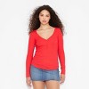 Women's Long Sleeve Henley T-Shirt - Wild Fable™ - 2 of 4