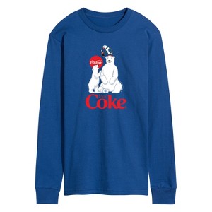 Men's - Coca Cola - Polar Bears and Puffin Long Sleeve Graphic T-Shirt - 1 of 4