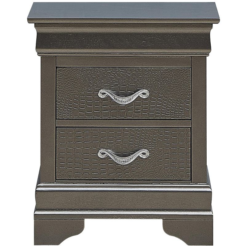 Passion Furniture Lorana 2-Drawer Nightstand (24 in. H x 21 in. W x 16 in. D), 1 of 8