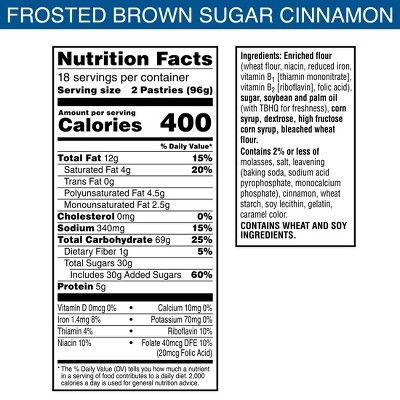 Pop-Tarts Frosted Brown Sugar Cinnamon Toaster Pastries - 60.9oz/ 36ct