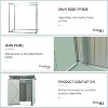 5x3 Foot Metal Storage Shed, Outdoor Steel Utility Shed with Locking Door, Perfect for Trash Cans & Yard Tools, Durable Construction - 4 of 4