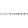 Black Bow Jewelry Men's 7.5mm Sterling Silver Solid Flat Curb Chain Necklace - 4 of 4