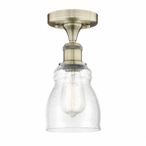 Ellery - 1 Light Semi-Flush Mount In Nautiical Style-9.75 Inches Tall and 4.75 Inches Wide - 1 of 1