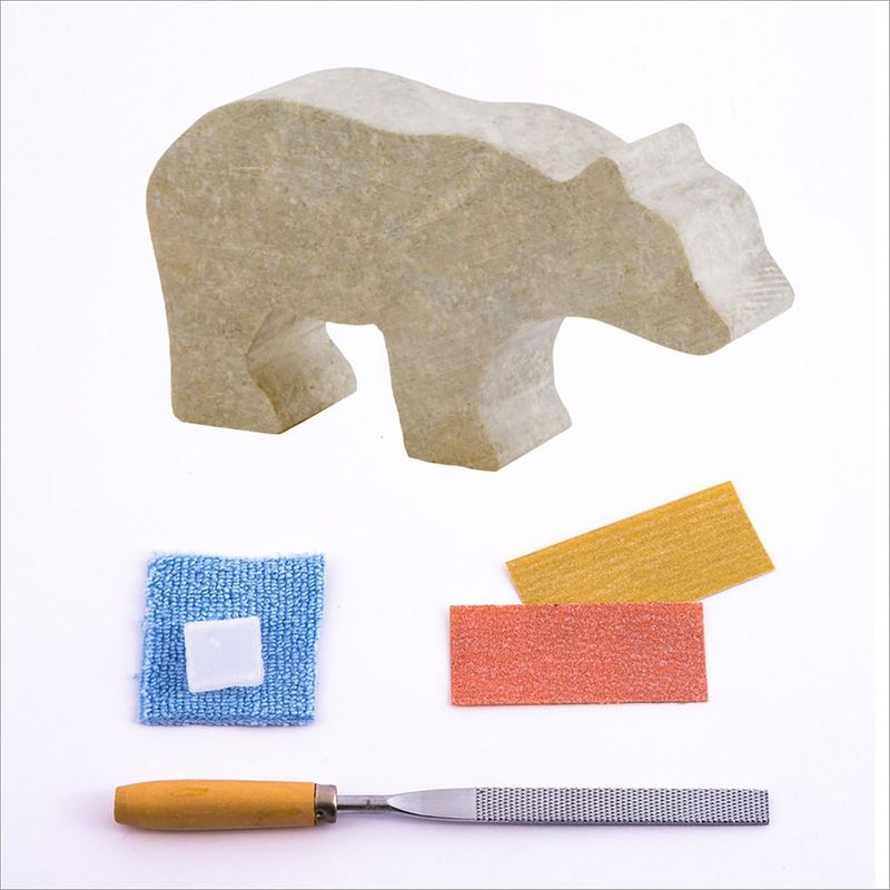 Studiostone Creative Bear Soapstone Carving Kit, 2 of 7