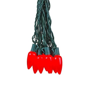 Novelty Lights 25 Feet 25 Light C9 Ceramic Style LED String Lights, Commercial Grade Pre-Lamped Christmas Lights, UL Listed, Connectable - 1 of 4