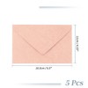 Unique Bargains Invitation Envelopes for Greeting Cards Wedding Birthday Christma 5 Pcs - 2 of 4
