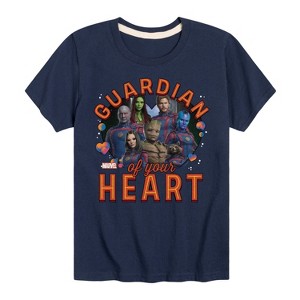 Boys' - Marvel - Guardian Of Your Heart Valentine Short Sleeve Graphic T-Shirt - 1 of 4