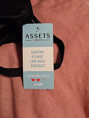 Assets By Spanx Women's Flawless Finish Plunge Bodysuit - Beige Xl : Target