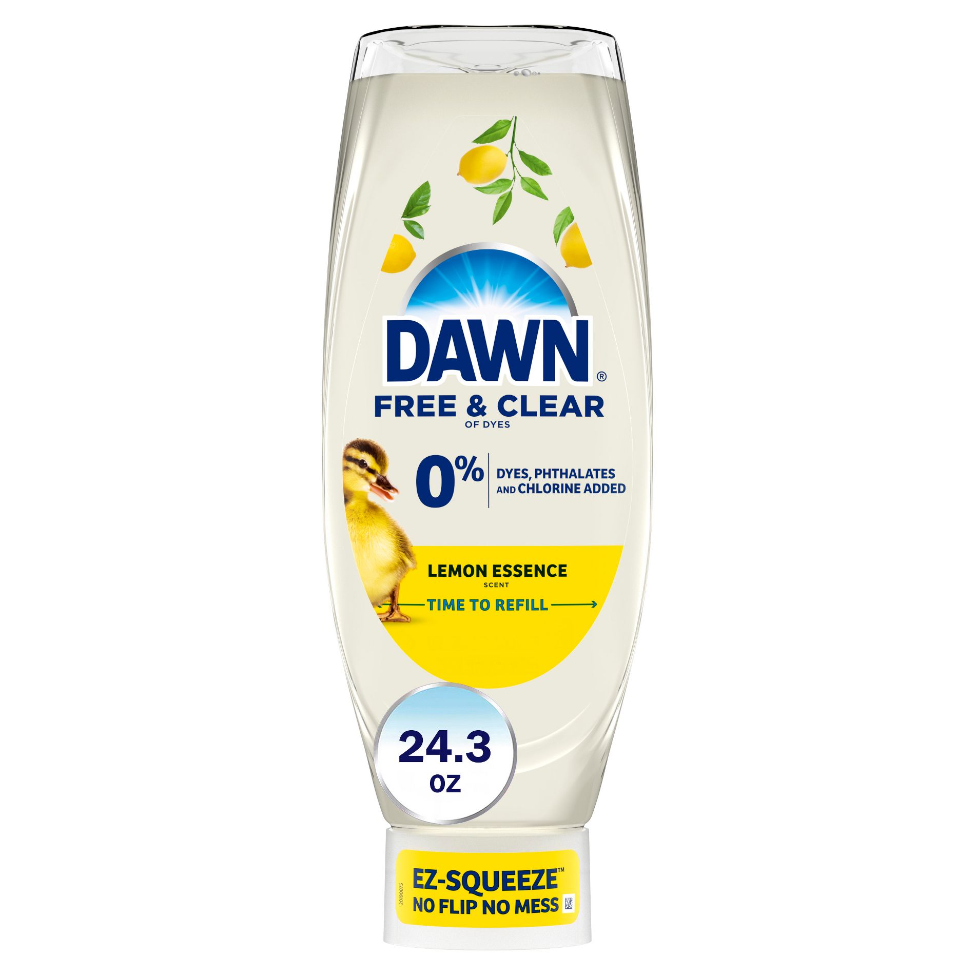 Dawn Lemon Essence Free & Clear Ez Squeeze Dishwashing Liquid - 24.3 fl oz