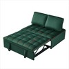 SKRAN Convertible Sleeping Sofa Bed,1 Back Pillow, Removable Back, Space Saving for Living Room & Apartment - 3 of 4