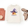 The Juniper Shop Chick Or Treat Watercolor Distressed Youth Long Sleeve Tee - 3 of 4