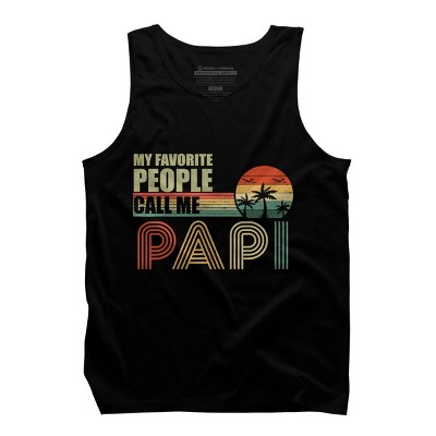 Men's Design By Humans My Favorite People Call Me Papi By natasashoppu Tank Top