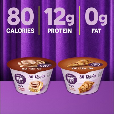 Light + Fit Apple Cinnamon Greek Yogurt - 12g Protein 21.2oz/4ct