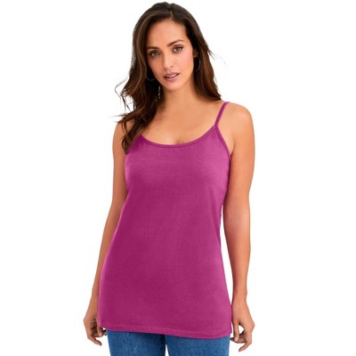 Jessica London Women's Plus Size Stretch Cotton Cami