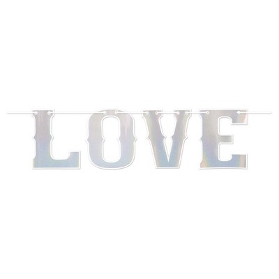 Beistle Love  Streamer, 14.25" x 6', (1/Pkg) Multicolored