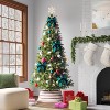 12" Christmas Velvet Bow Decor Teal - Wondershop™ - 2 of 3