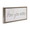 Stupell Industries Love You More Heart Icon, 25" x 11" - 3 of 4