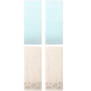 REGALWOVEN 4 Pcs Cotton Bathroom Hand Towels for Kitchen - 1 of 4