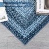 Braided Area Rug with Non-Slip Backing, Modern Accent Carpet for Bedroom, Living Room, Dining Room & Hallway, Foldable Low Pile Throw Rug - 4 of 4