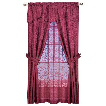 Collections Etc Insulated Scroll Curtain Set
