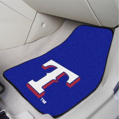 FANMATS Texas Rangers MLB Car Mats 2-PC Front